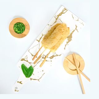 Brochettes boeuf fromage tempura