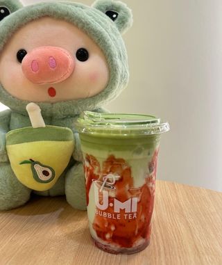 Strawberry matcha