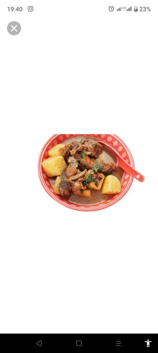 Goatmeat And Yam Peppersoup