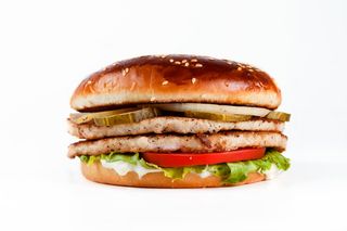 Дабл чикен бургер