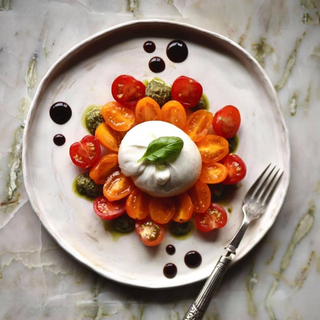 BURRATA CON POMODORINI