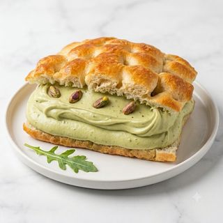 Focaccia De Crema De Pistacho
