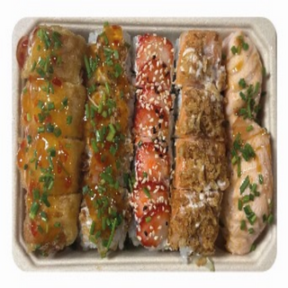 Caixa com sushi e nigiri braseado(A12)