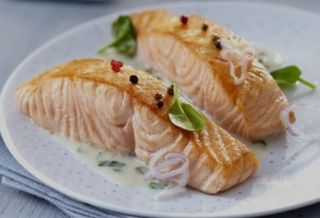 Filet Saumon À La Crème