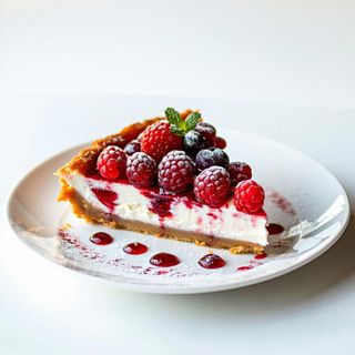 Torta cheesecake ai frutti rossi