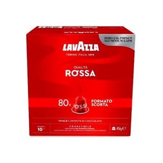 80 Capsule Alluminio Qualità Rossa Lavazza Compatibile Nespresso