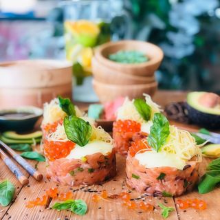 Tagliatelle de salmón