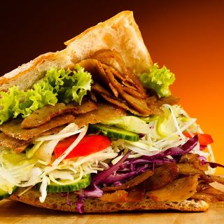 Menu doner kebab normal de ternera 