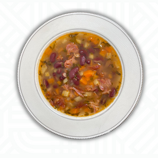 Ciorba de fasole boabe cu ciolan