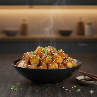 56 Картофи в соев сос