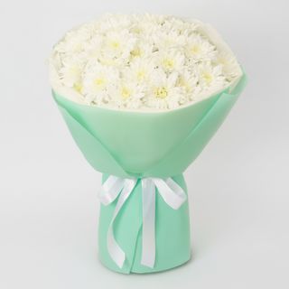 Букет "Kiku White" з 7 хризантем