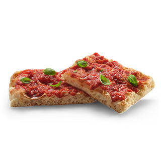 Trancio di focaccia pomodoro e basilico