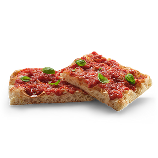 Trancio di focaccia pomodoro e basilico
