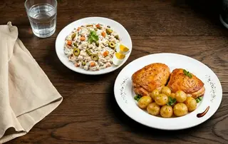Menú Verano Contramuslo de Pavo Barbacoa