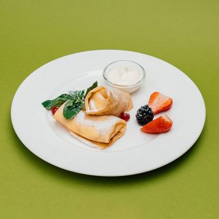 Блинчики  с творогом