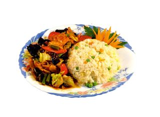 Combo pui cu legume și orez