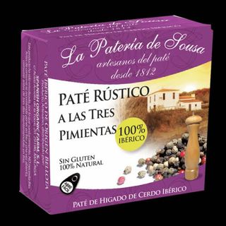 Paté De Hígado De Cerdo Ibérico A Las Tres Pimientas,Patería Da Sousa 70 Gr