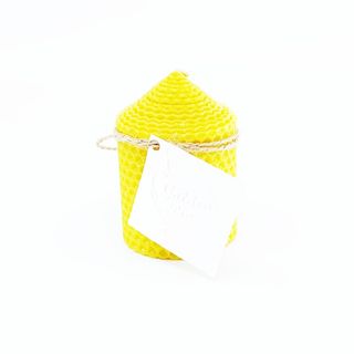 Lumanare ceara naturala H9xD6 cm  Natural