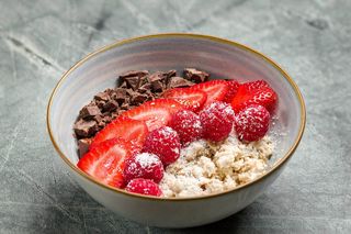 Coconut berry porridge