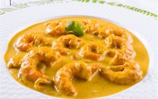 Gambas Con Salsa De Curry