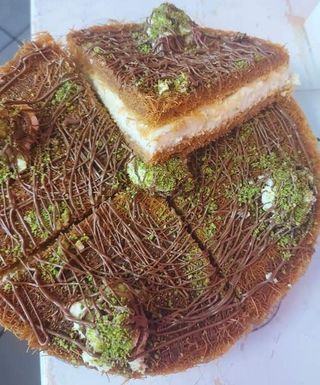 Кюнафе с шоколад и каймак (100г)