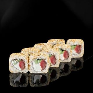 Рол Філадельфія в кунжуті з тунцем (8шт/260г)
