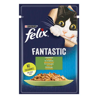 FELIX Fantastic з кроликом, шматочки у желе, 85г