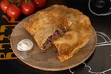 Cheburek with beef.