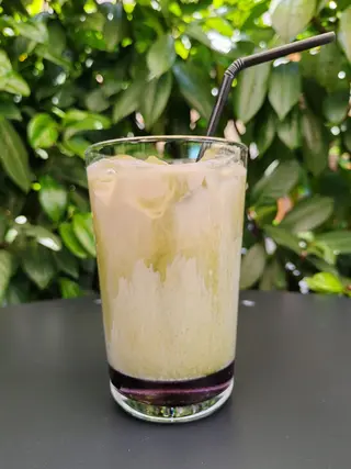 Iced matcha latte