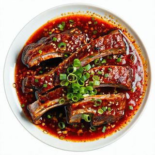 Costine di maiale in salsa piccante