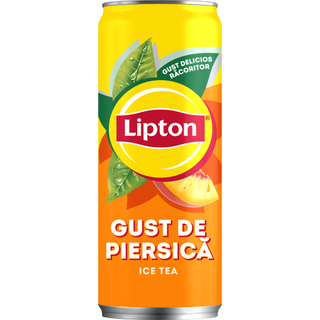 Lipton Ice Tea cu extract de ceai negru si suc de piersici