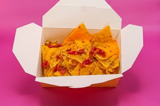 Nachos pistachos con pistacchi