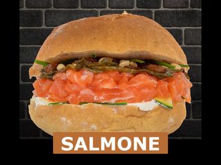 Hamburger con salmone