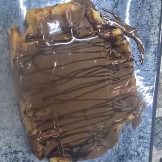 Gofre con caramelo 