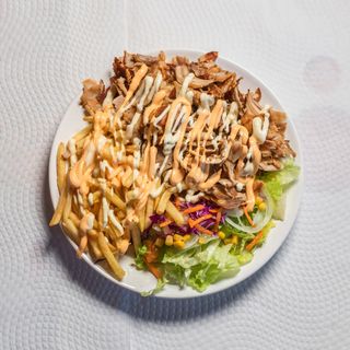 Menu 7 - Kebab no Prato (Com Bebida)