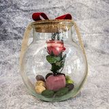 rosa eterna cristal rosa