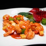 79   Gamberi con salsa agrodolce