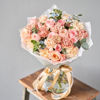 Bukiet pastelowy średni - 20 kwiatów