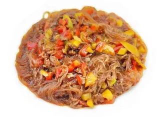 R14.Spaghetti di soia saltati maiale