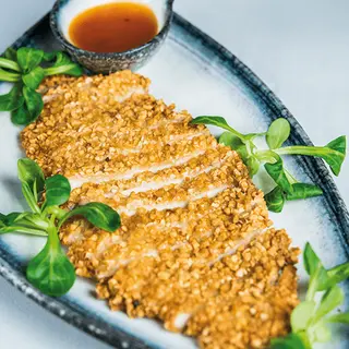 Pollo Rebozado Con Almendras