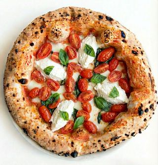 Pizza al basilico