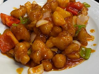 .pollo con salsa agridulce