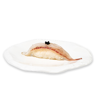 65. Nigiri de lubina flameado (1 pza.)