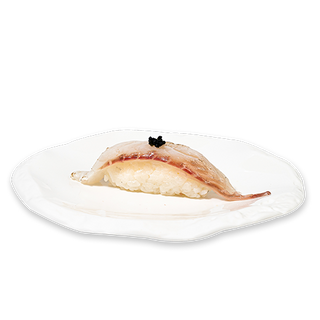 65.Nigiri de lubina flameado (1 pza.)