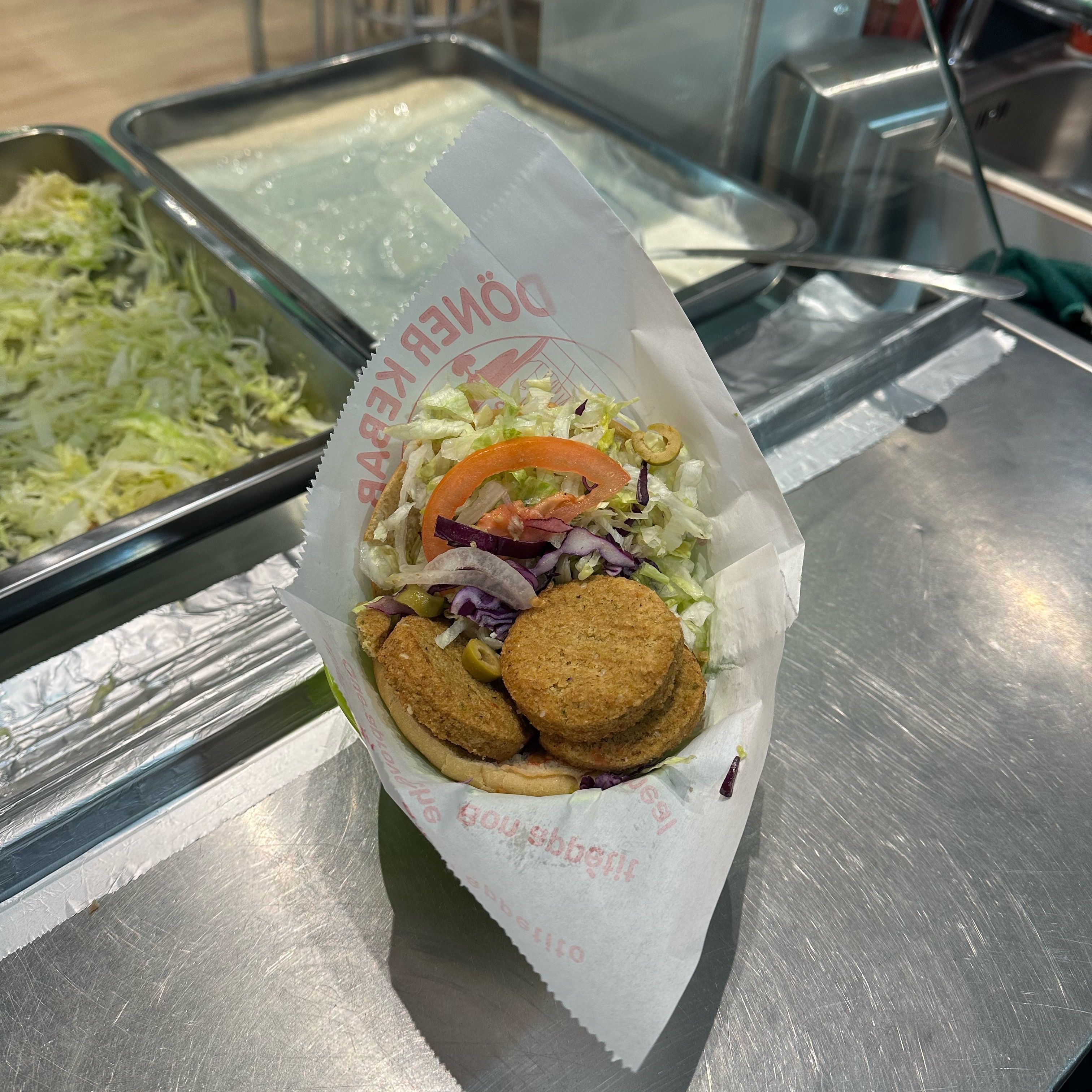 Menu kebab Falafel