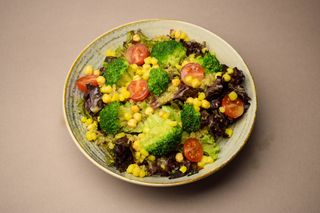 Green quinoa crunch