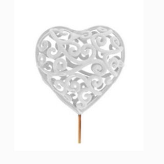 Pick Corazón blanco