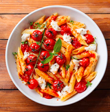 Penne pomodoro & mozzarella