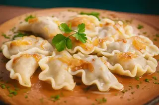Pierogi z kapustą i grzybami