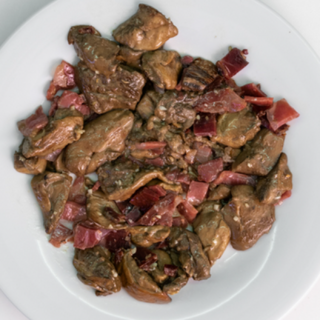 Salteado de boletus con jamón